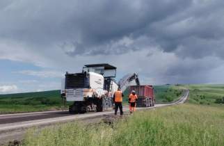В Курской области начали ремонт дороги к «Балаганному логу»
