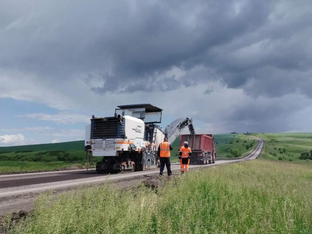 В Курской области начали ремонт дороги к «Балаганному логу»