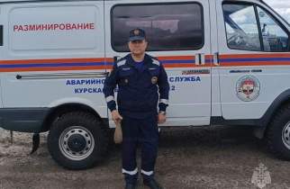 Курские спасатели увезли на полигон минометную мину времен ВОВ