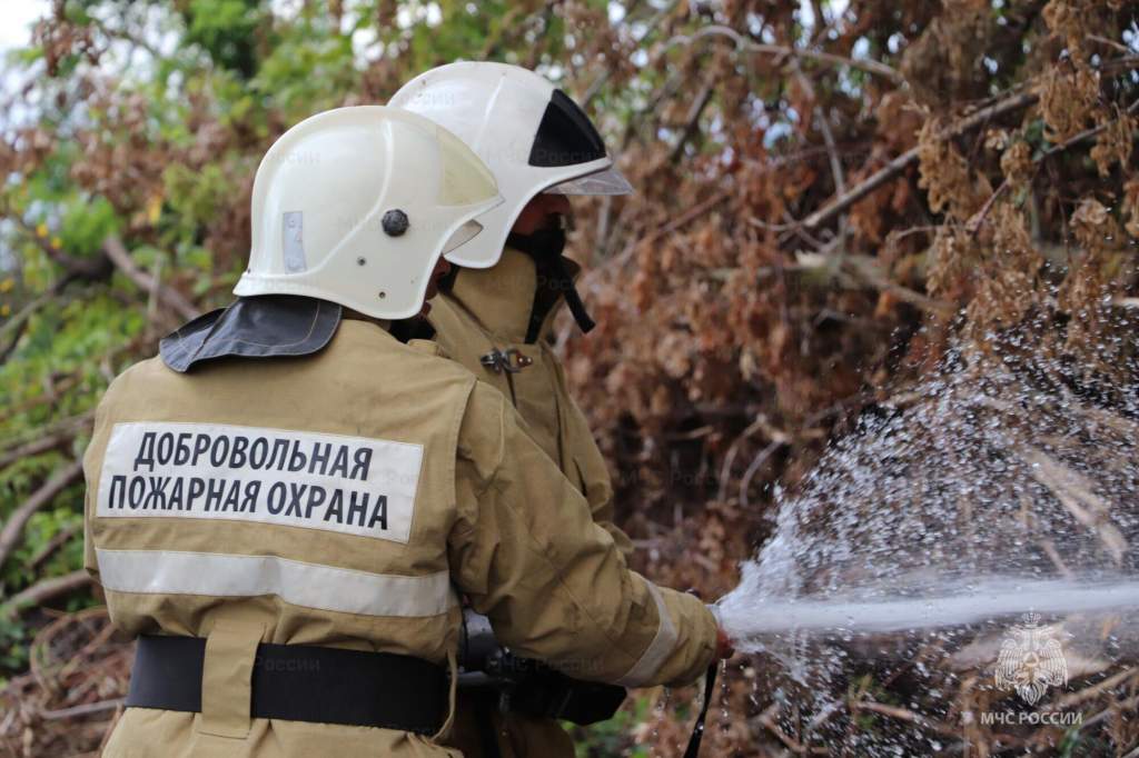 Курские добровольцы с начала года потушили 19 пожаров