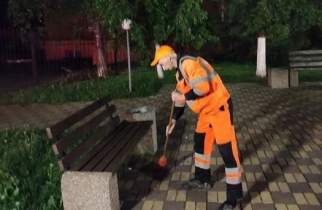 В парках и скверах Курска работают 36 сотрудников и 9 единиц техники
