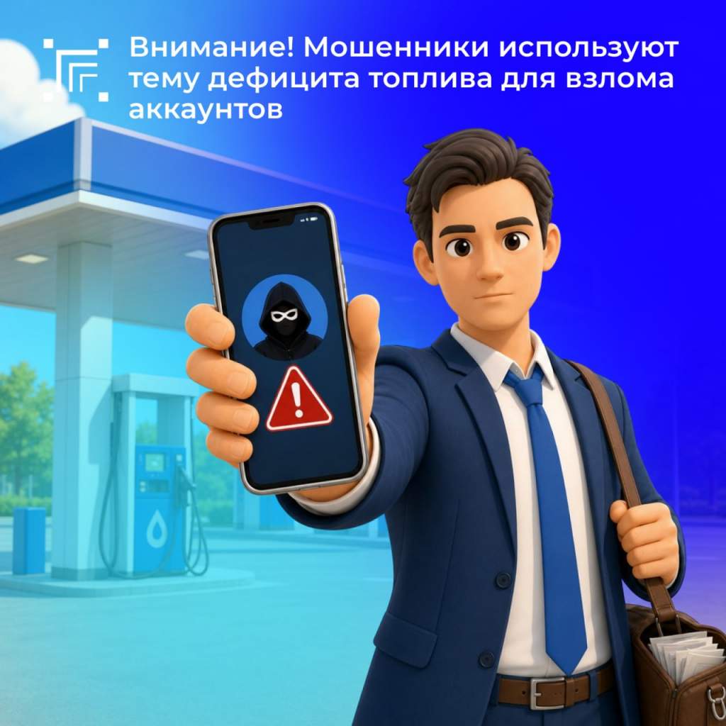 Мошенники крадут аккаунты курян под видом бронирования бензина