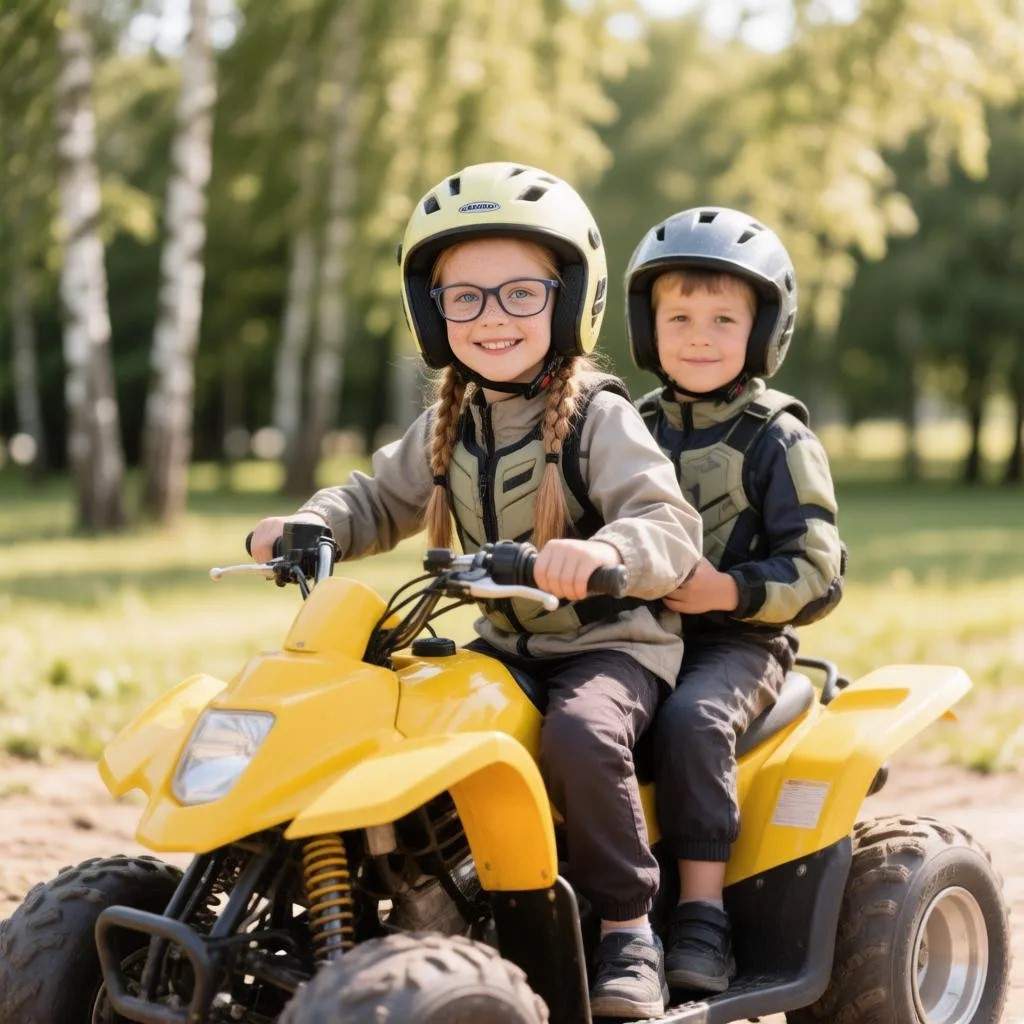 В Курской области 9-летняя девочка на квадроцикле врезалась в Volkswagen