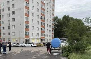 В Курске подрядчик повредил водопровод на 1-й Агрегатной