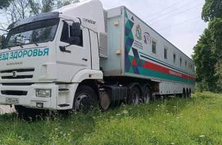 В Солнцевском районе начал работу мобильный Поезд здоровья