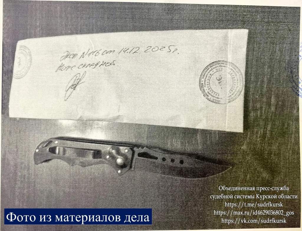 Курянин осужден за угрозу убийством с ножом