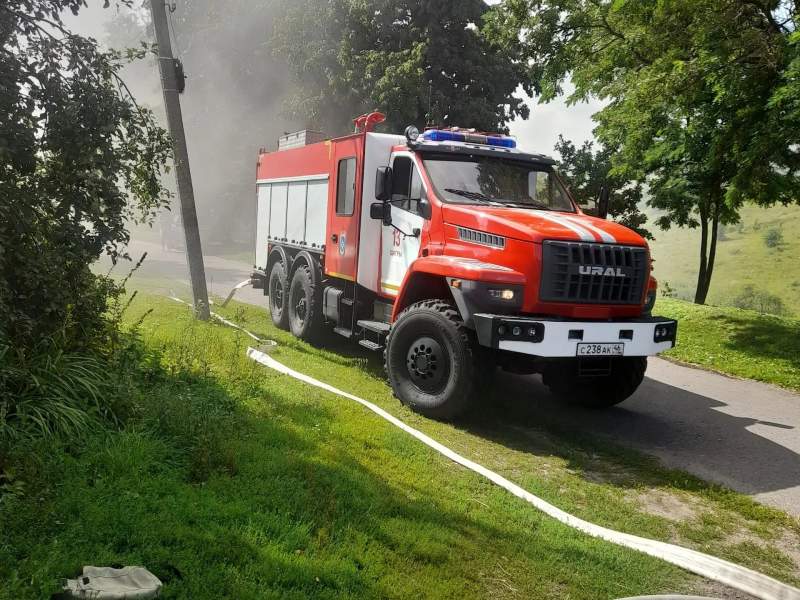 В Курской области ликвидировали возгорание в жилом доме