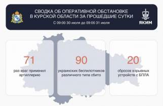 Над Курской областью за сутки сбили 90 беспилотников, атакована АЗС