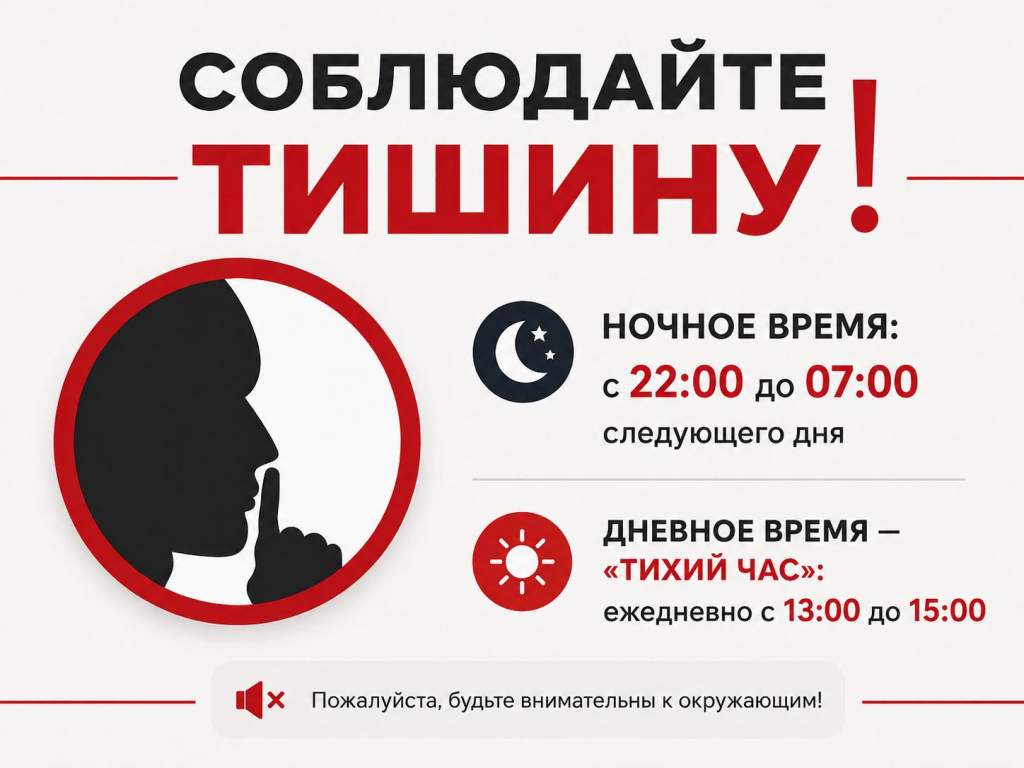В Курске штрафуют за шум в «тихий час» и ночью