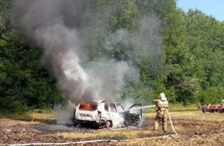 В Курской области сгорел Renault Duster