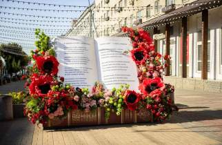В Курске у Дома книги появилась фотозона со стихами Фета