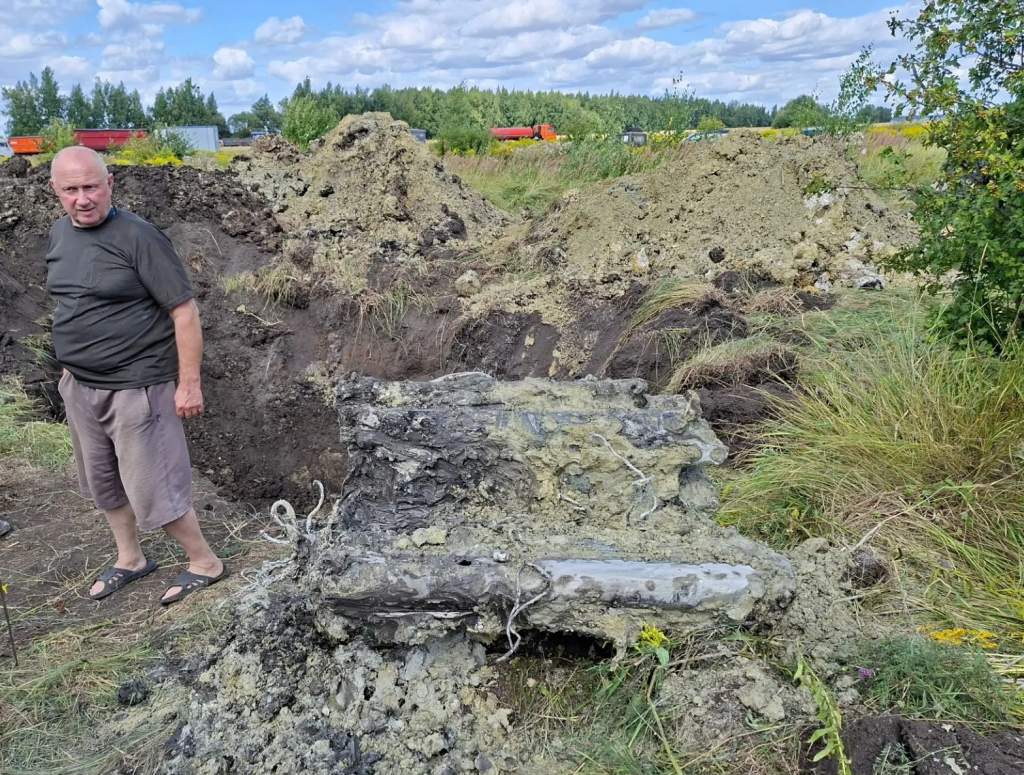 В Курской области обнаружены останки боевого самолета