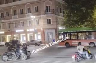 Ночной запрет не остановил: байкеры устроили гонки по Ленина в Курске