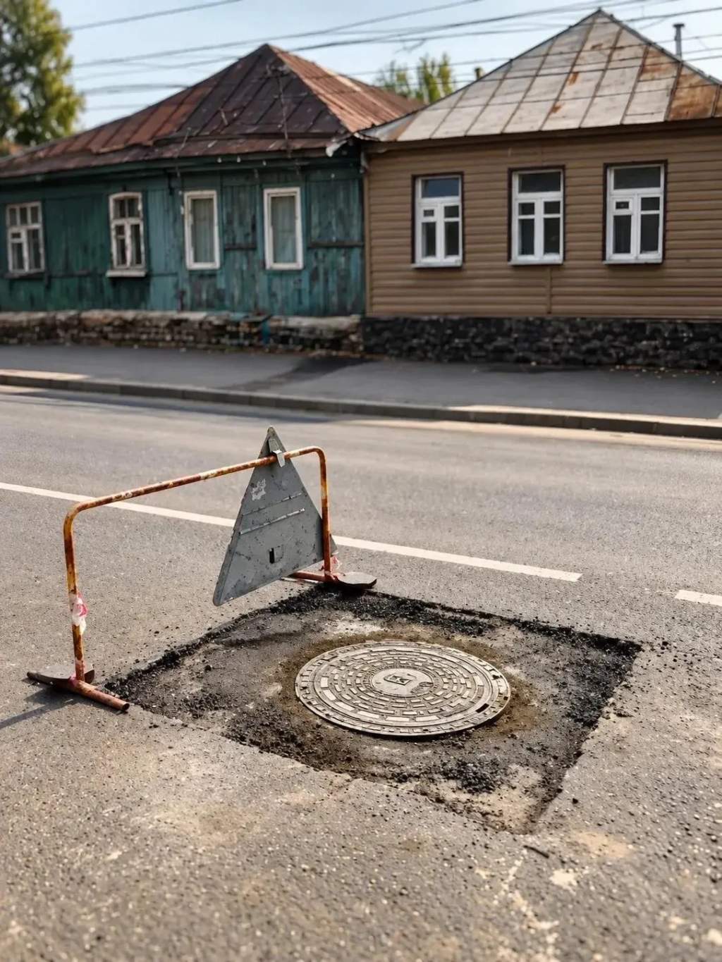 На 15 колодцах в Курске заменили люки и кладку 