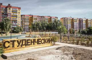 В Курске сквер на улице Студенческой готов на 95%