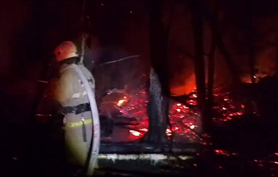 В Курской области потушили горящую посадку