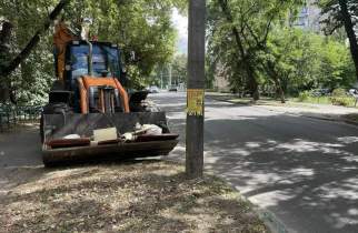 В Курске убрали стихийную свалку на улице Ольшанского