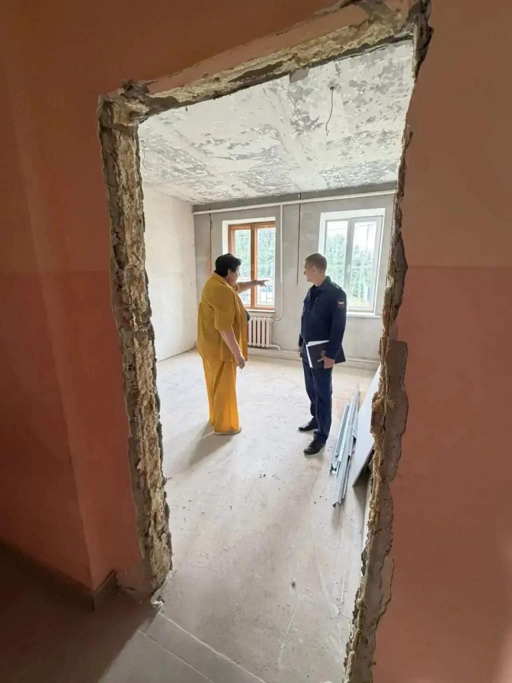 В Курской области выявили отставание от графика при капремонте Рышковской школы