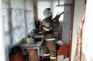 В курском СНТ «Звездочка» пожарные спасли от огня садовый дом