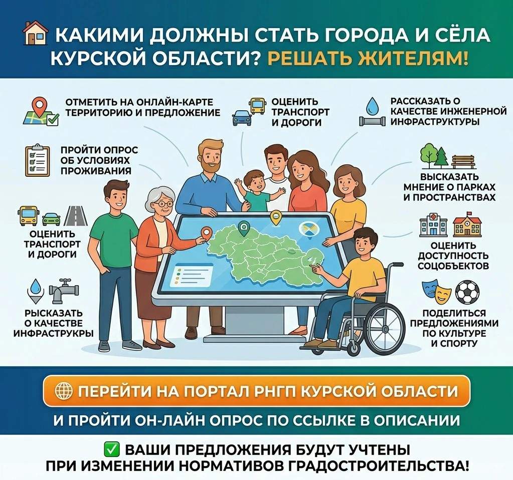 В Курской области запустили портал для предложений по развитию городов