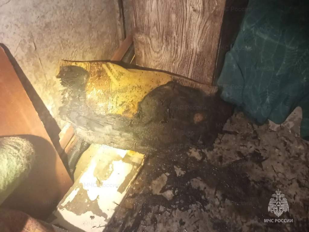 В Железногорске на балконе квартиры загорелся ковер