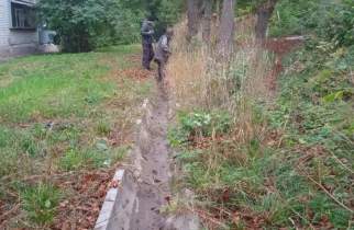 В Курске после жалоб привели в порядок двор на Институтской