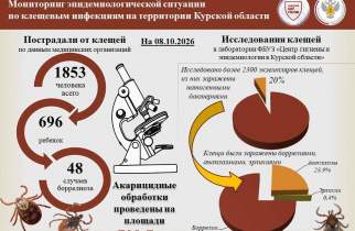 В Курской области выявили 48 случаев клещевого боррелиоза