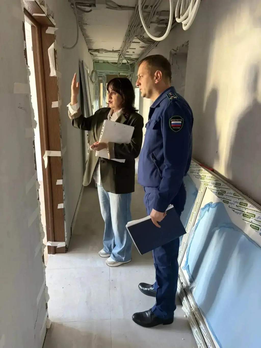 В Курском районе ремонт Дома социального обслуживания отстает от графика