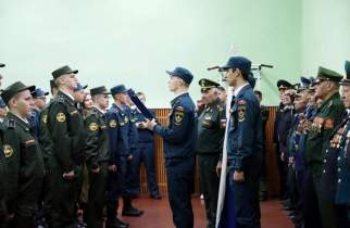 В Курске более 20 первокурсников приняли присягу кадетов УИС