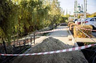 В Курске начали восстанавливать освещение на «Утином острове»