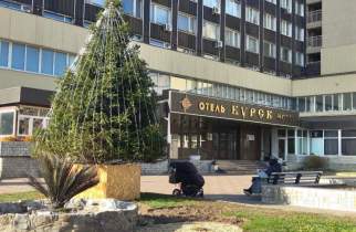 В Курске заметили первую новогоднюю ёлку